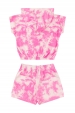 Conjunto Infantil Feminino Super Girl Tie Dye
