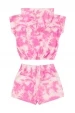 Conjunto Infantil Feminino Super Girl Tie Dye