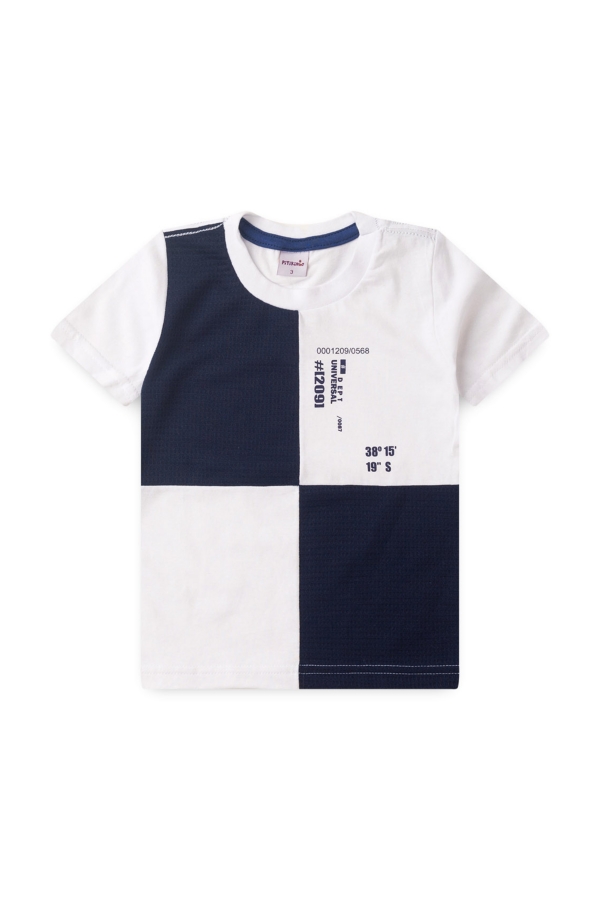 Camiseta Masculina Quadriculada Waffle