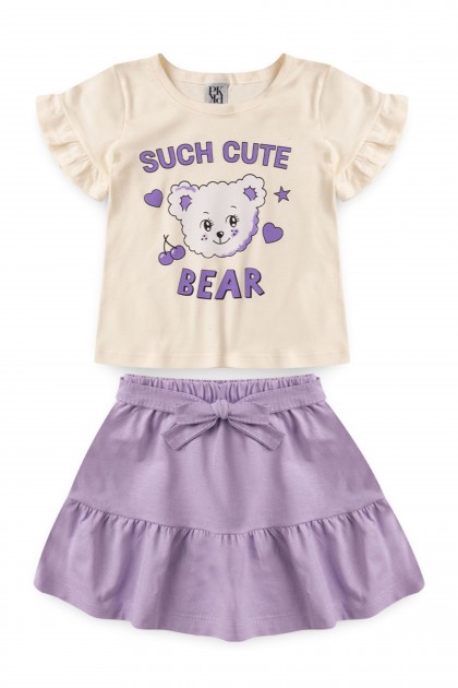 Conjunto Feminino Infantil Cute Bear