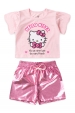 Conjunto Feminino Infantil Laços Brilhosos - Hello Kitty