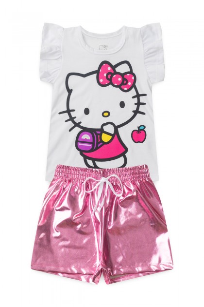 Conjunto Feminino Infantil A Passeio - Hello Kitty