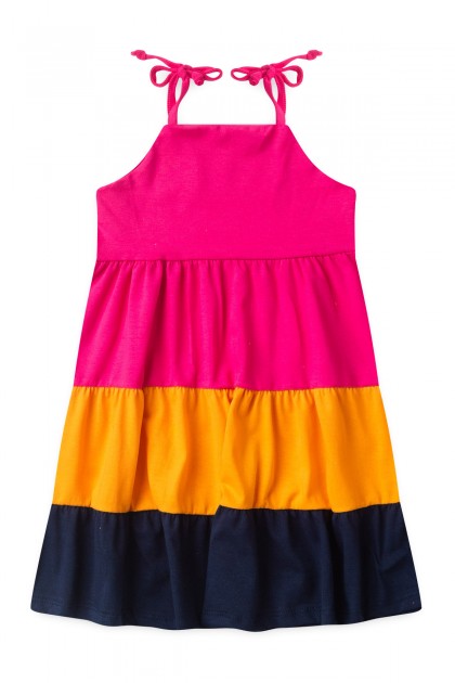 Vestido Infantil Feminino Três Vezes Mais Cores