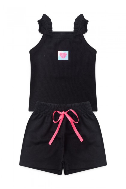 Conjunto Infantil Feminino Estilo Babado