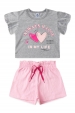 Conjunto Infantil Feminino Sempre Feliz