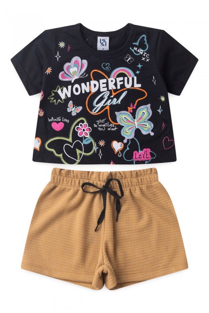 Conjunto Infantil Feminino Amor Infinito