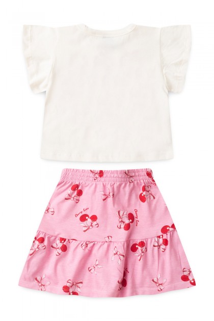 Conjunto Feminino Infantil Amor de Cereja