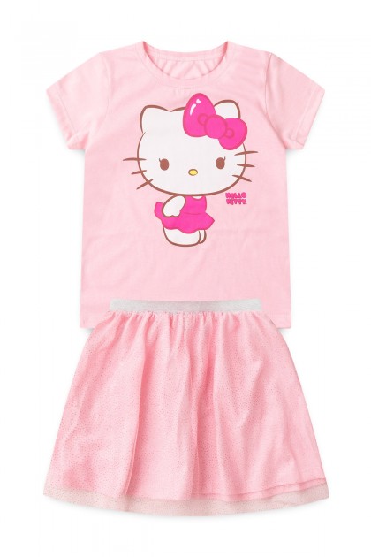 Conjunto Infantil Feminino Pose - Hello Kitty