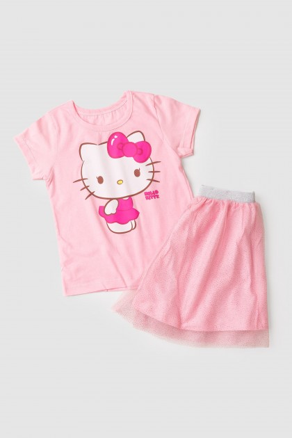 Conjunto Infantil Feminino Pose - Hello Kitty