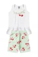 Conjunto Infantil Feminino Laços de Cereja