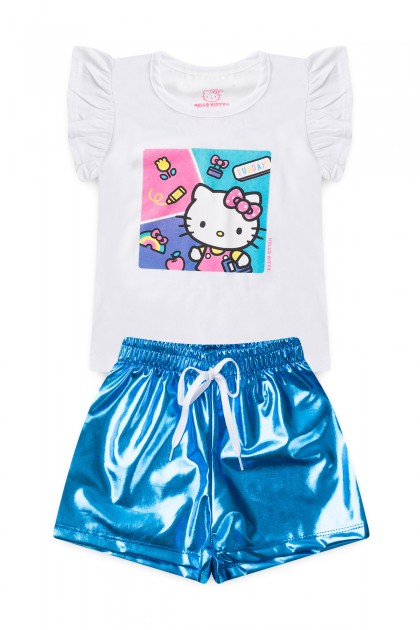 Conjunto Feminino Infantil Dia Divertido - Hello Kitty