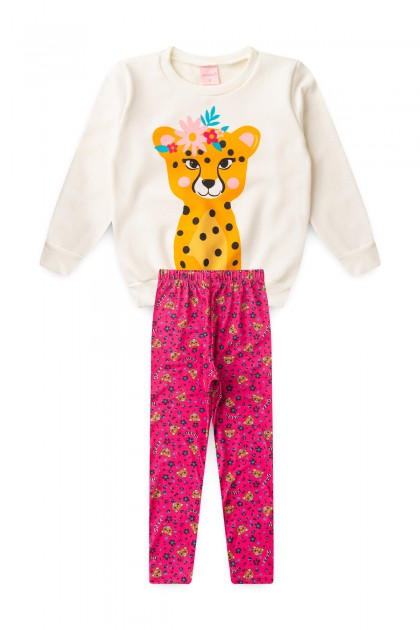 Conjunto Infantil Feminino Oncinha do Inverno