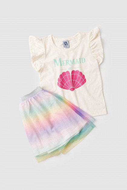 Conjunto Infantil Feminino Conchinha de Sereia