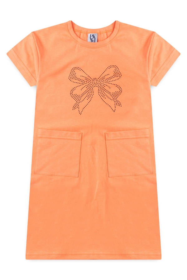 Vestido Feminino Infantil Laço de Strass