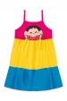 Vestido Feminino Infantil Magali Hum Delicia - Turma da Mônica