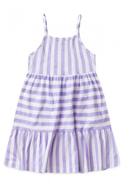 Vestido Feminino Infantil Simetria Das Listras