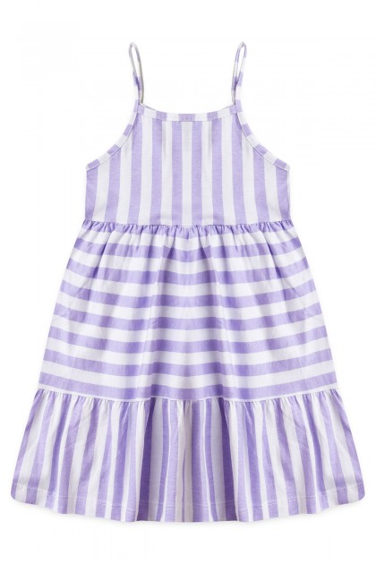 Vestido Feminino Infantil Simetria Das Listras