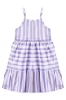 Vestido Feminino Infantil Simetria Das Listras