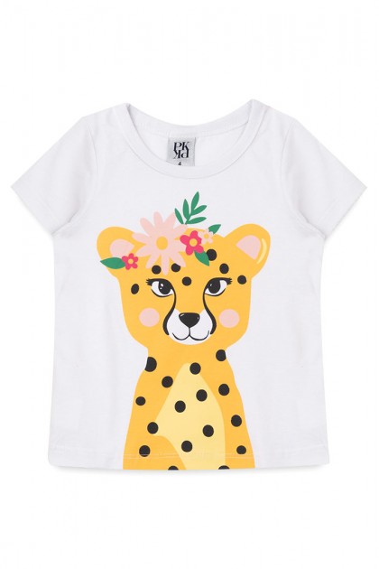 Conjunto Feminino Infantil Onça