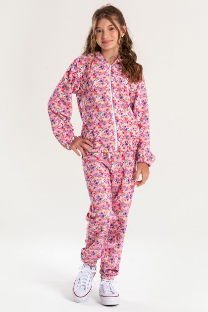 Conjunto Feminino Infantil Floral