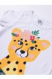 Conjunto Feminino Infantil Onça