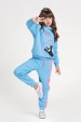 Conjunto Feminino Infantil Panda Wow Azul