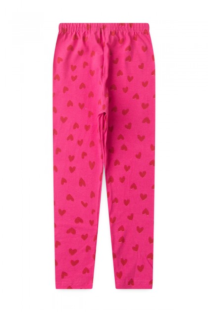 Legging Feminina Infantil Coraçõezinhos