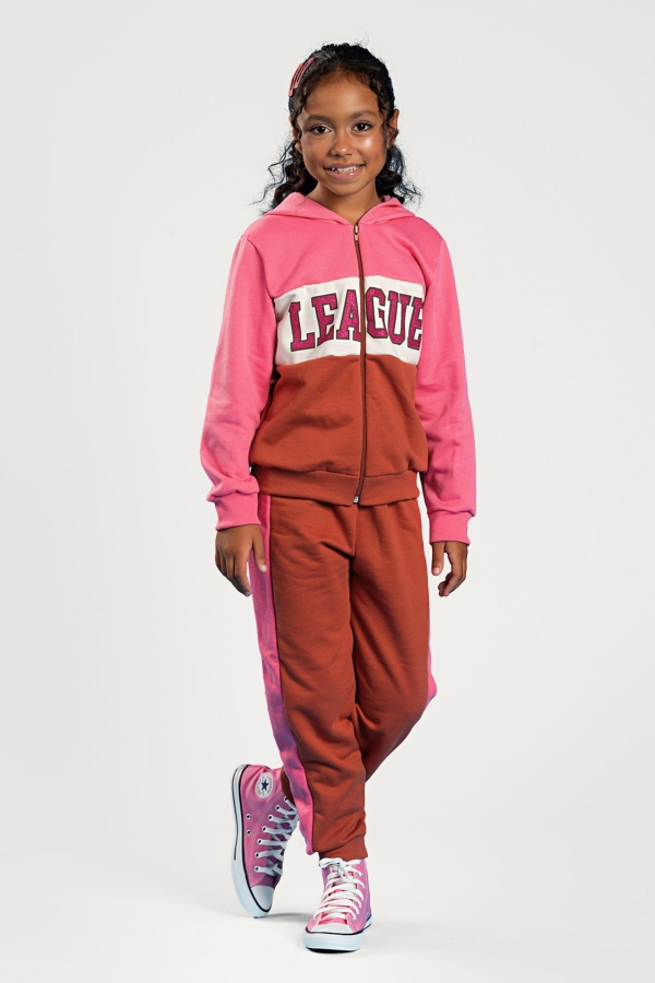 Conjunto Feminino Infantil League Glitter