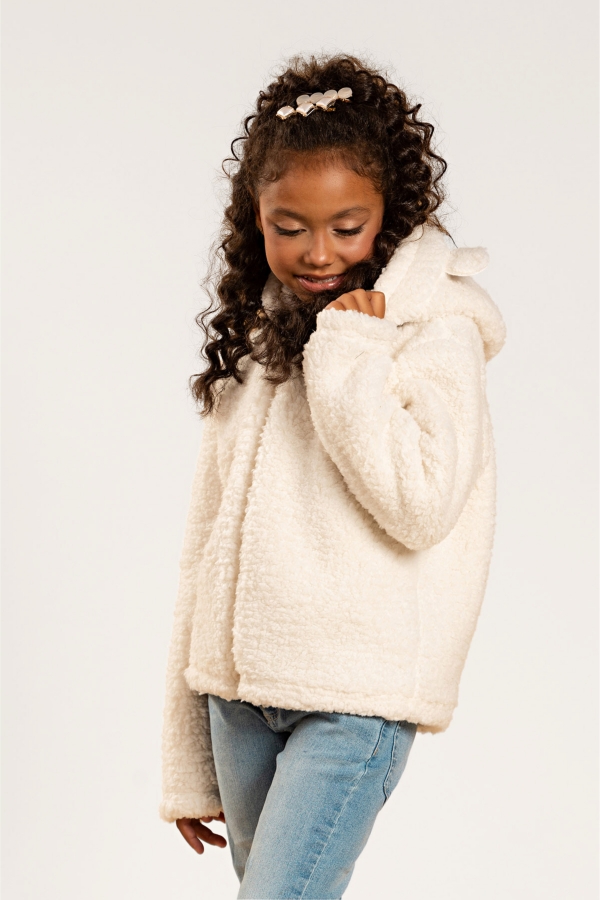 Jaqueta Feminina Infantil Ursinho Sherpa