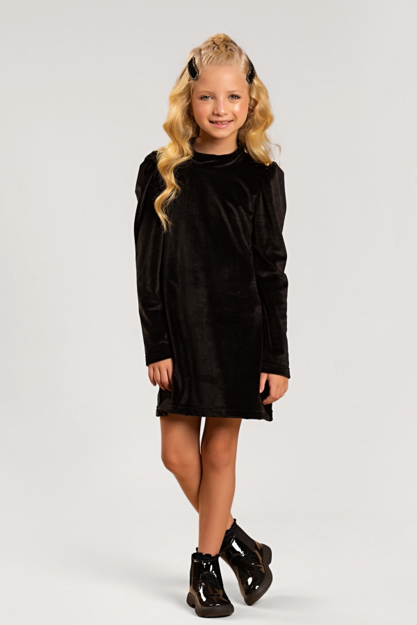 Vestido Feminino Infantil Veludo