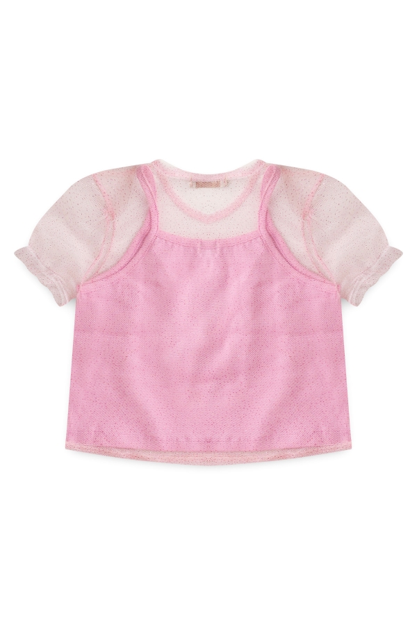 Cropped Feminino Infantil Brilho de Fada