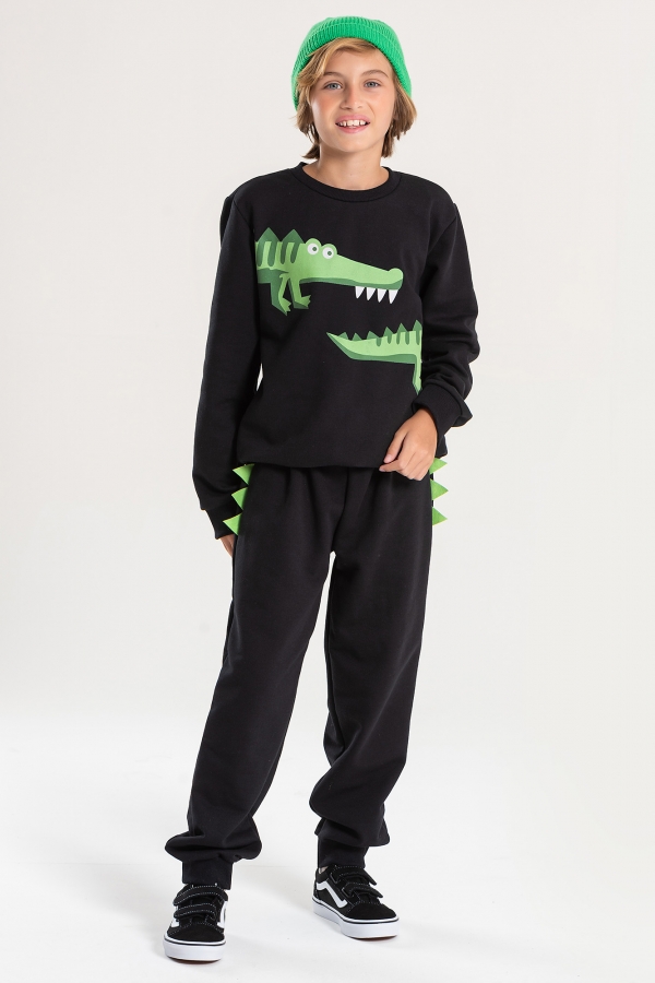 Conjunto Infantil Masculino Escama de Jacaré