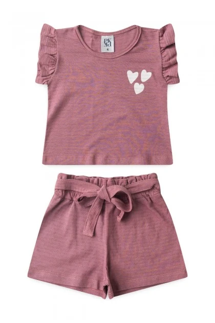 Conjunto Feminino Infantil Menina Charmosa