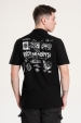 Camisa Masculina Adulto Através do Tempo e Espaço