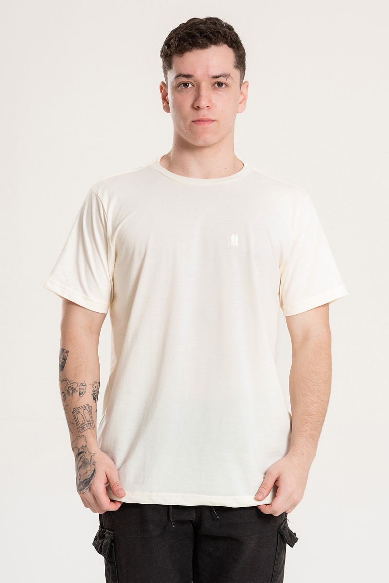 Camiseta Masculina Adulto B sica Off White