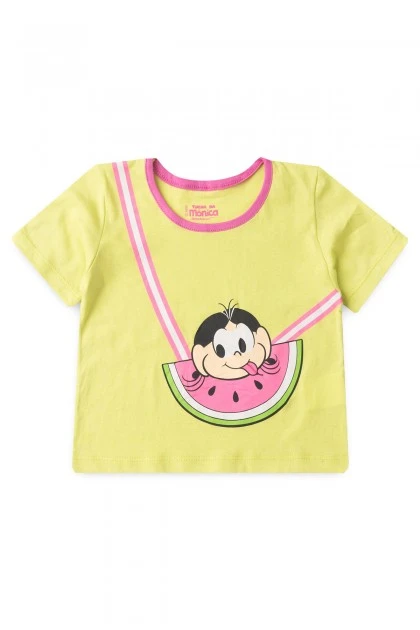 Conjunto Feminino Infantil Magali Faminta - Turma da Mônica