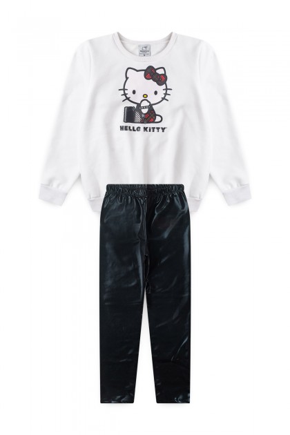 Conjunto Feminino Infantil Estilo da Gatinha - Hello Kitty