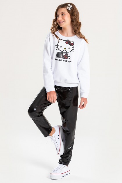 Conjunto Feminino Infantil Estilo da Gatinha - Hello Kitty