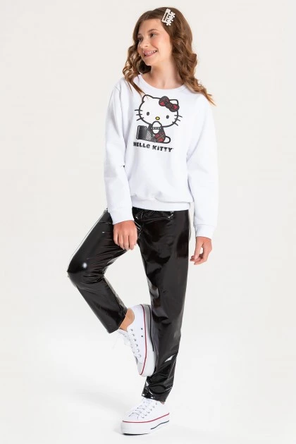 Conjunto Feminino Infantil Estilo da Gatinha - Hello Kitty