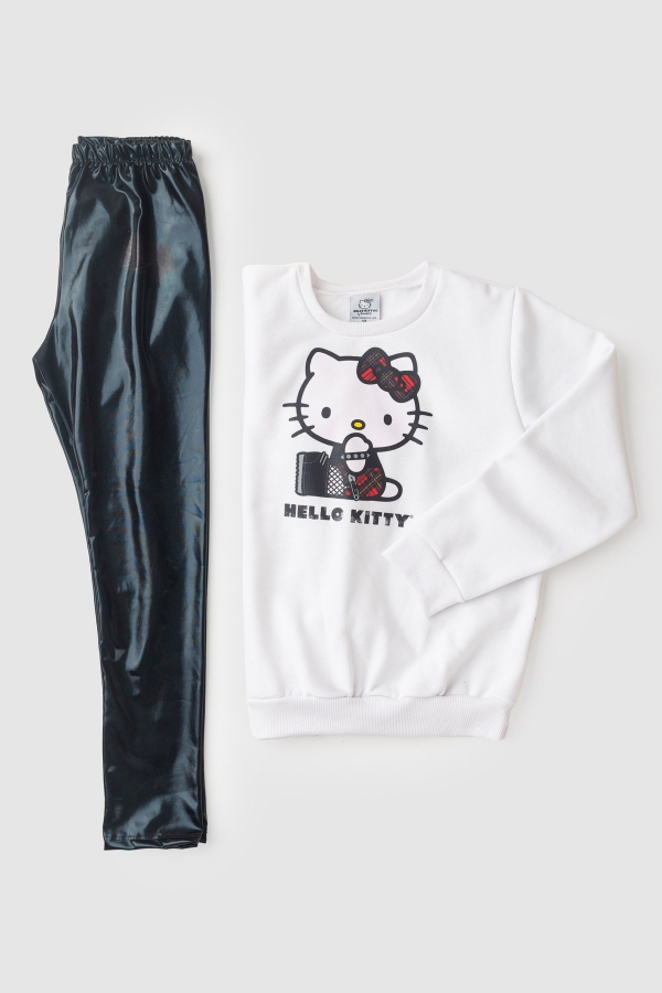 Conjunto Feminino Infantil Estilo da Gatinha - Hello Kitty