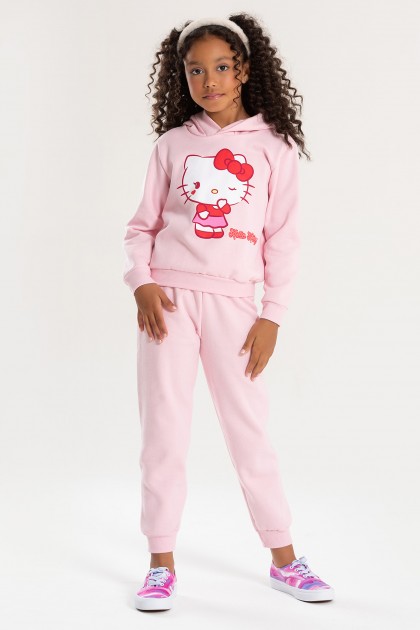 Conjunto Feminino Infantil Pequeno Coração - Hello Kitty
