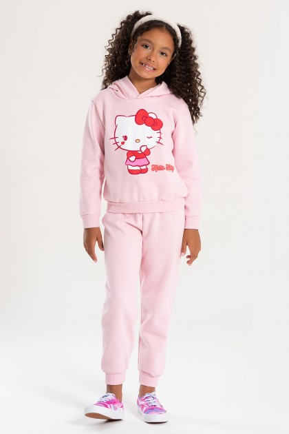 Conjunto Feminino Infantil Pequeno Coração - Hello Kitty