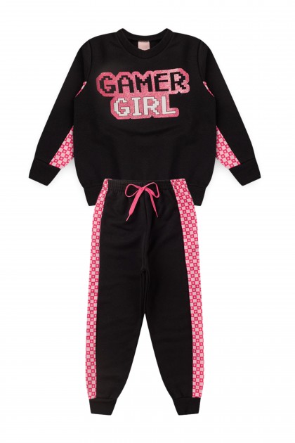 Conjunto Infantil Feminino Gamer Girl