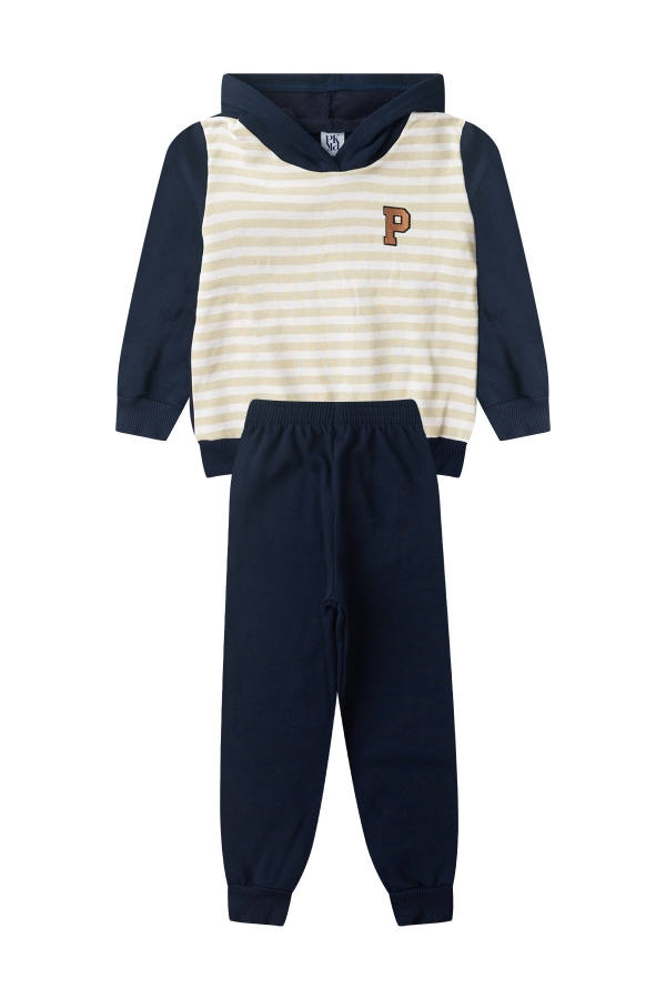 Conjunto Infantil Masculino Listras Patch