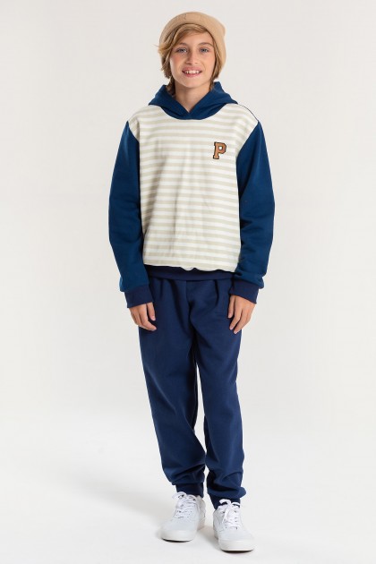 Conjunto Infantil Masculino Listras Patch