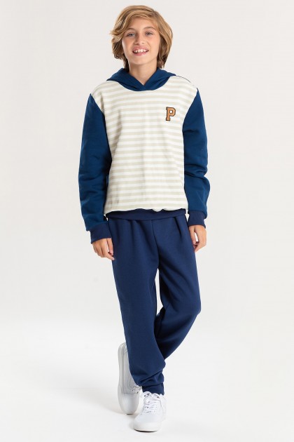 Conjunto Infantil Masculino Listras Patch