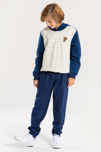Conjunto Infantil Masculino Listras Patch