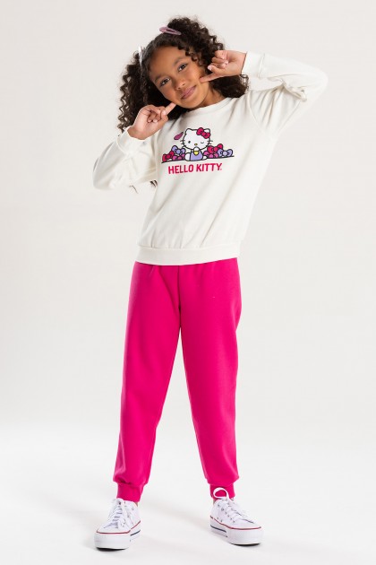Conjunto Feminino Infantil Piscadinha da Hello Kitty - Hello Kitty