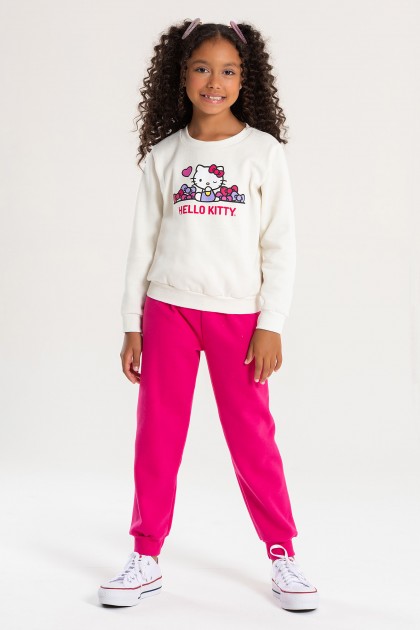 Conjunto Feminino Infantil Piscadinha da Hello Kitty - Hello Kitty
