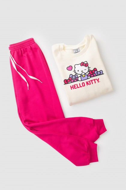 Conjunto Feminino Infantil Piscadinha da Hello Kitty - Hello Kitty